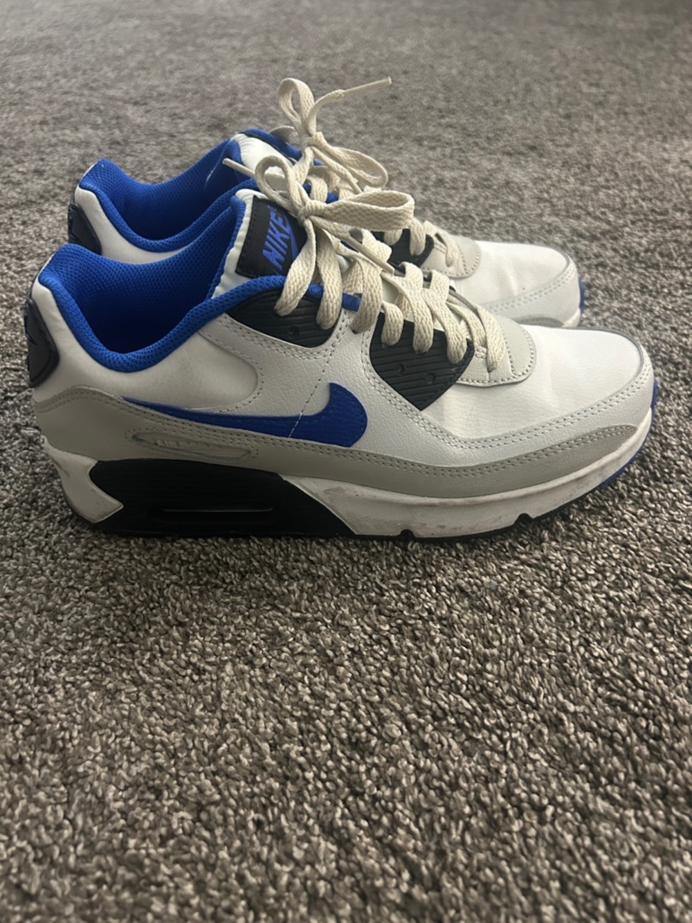 Nike Air Max  White and Royal Blue